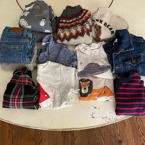 13-piece 2T boys fall clothes (Janie and Jack, Zara, H&M)